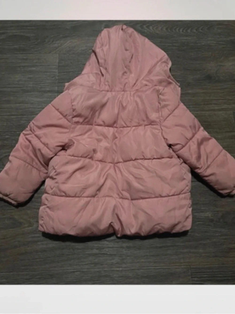 Old Navy Hooded Puffer Jacket in Dusty Pink